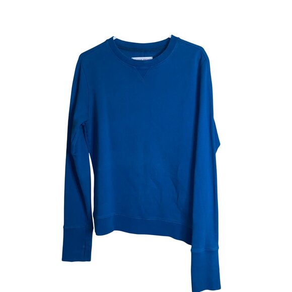 Orlebar Brown Mens Sweatshirt Size Small Blue Thumb Hole Crew Neck Pure Cotton - Picture 7 of 8